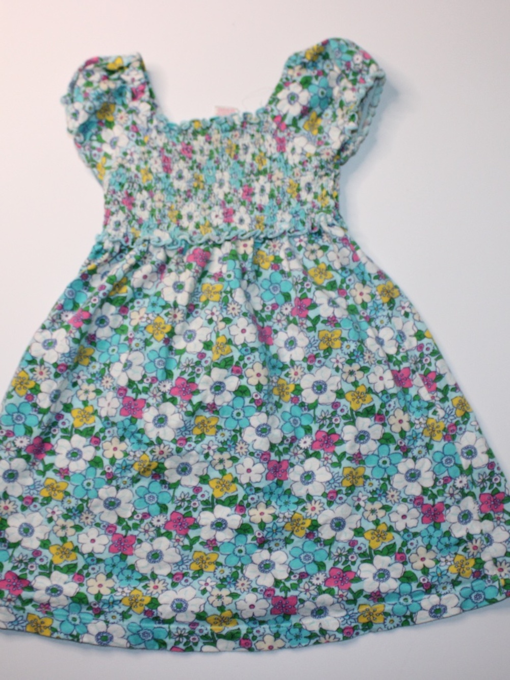OshKosh B’gosh Floral Smocked Dress Girls 2T Spring Summer